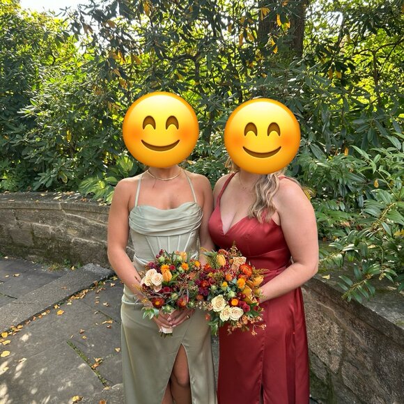 Azazie Nira Bridesmaid Dress in Terracotta - Picture 6 of 8